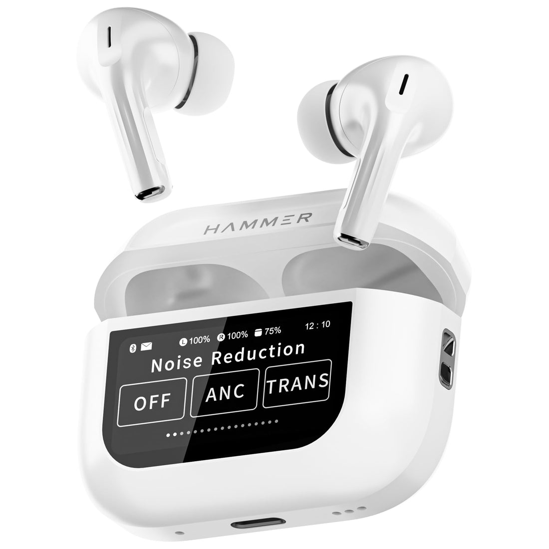 Digital Display Earbuds Screen Touch Controls Anc Enc Air Pods